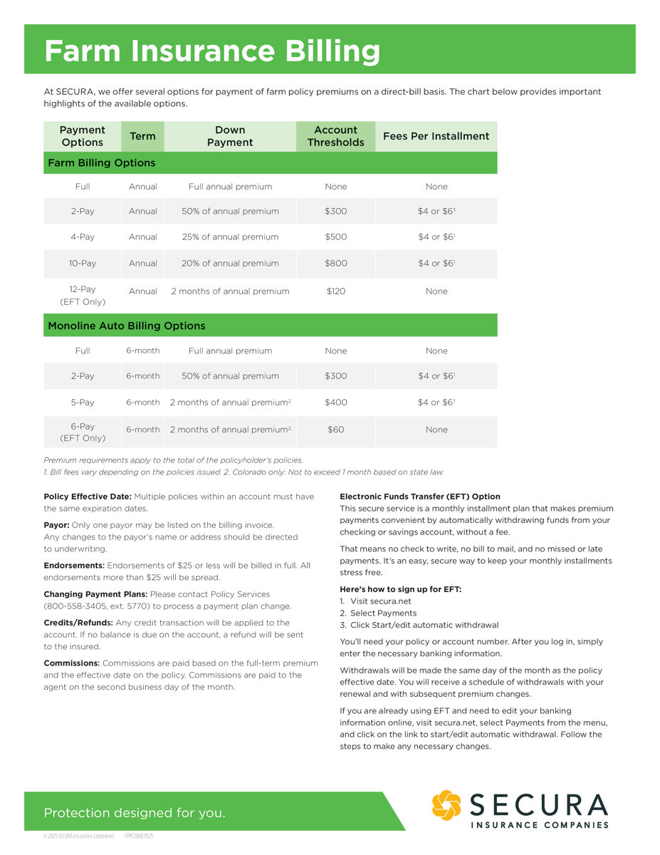 Farm Insurance Billing Sell Sheet